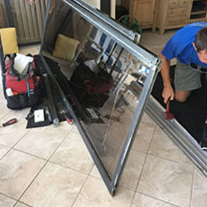 sliding glass door frame repair Lincoln